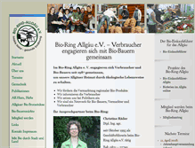 Tablet Screenshot of bioring-allgaeu.de
